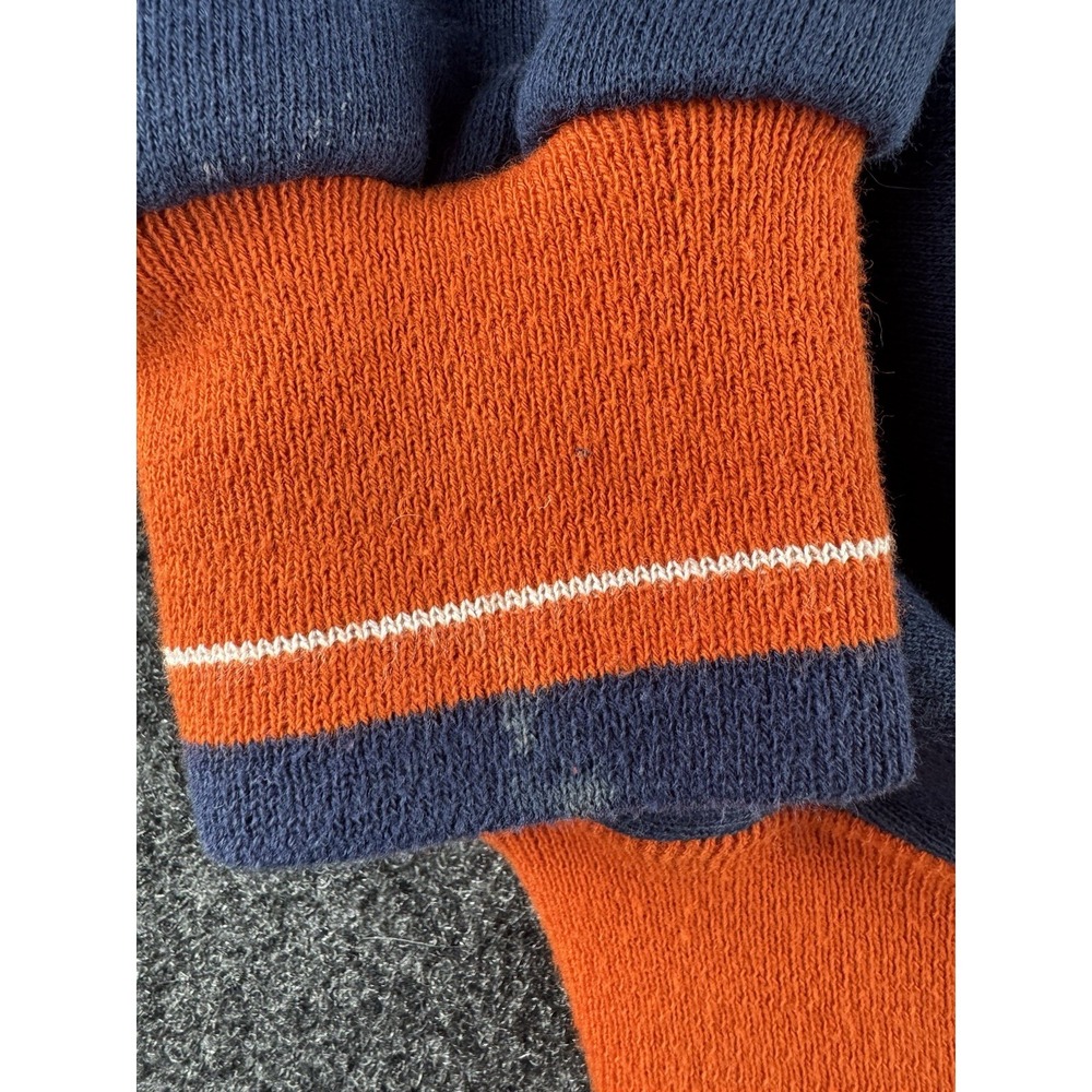 VTG Chicago Bears Crewneck Sweatshirt XL USA Legends Athletic Navy Orange - Picture 4 of 9